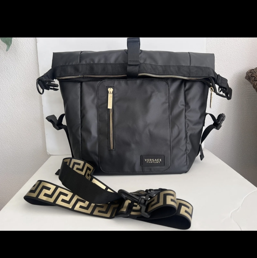 Versace Nylon backpack tote crossbody - NEW